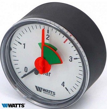 Манометр MHA  63/4   (1/4",0-4 бар)  WATTS